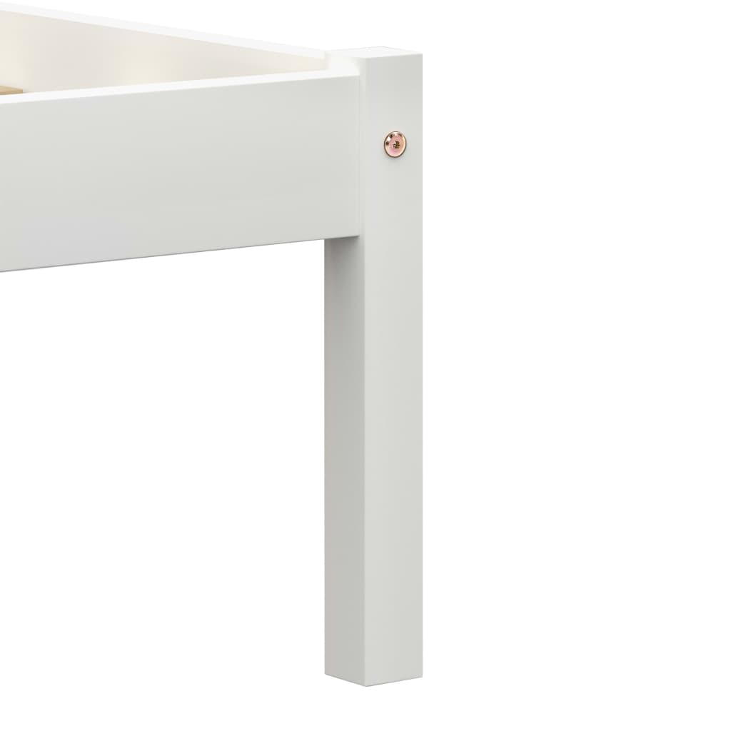 Giroletto senza Materasso Bianco 140x200 cm in Legno di Pino | homemem39