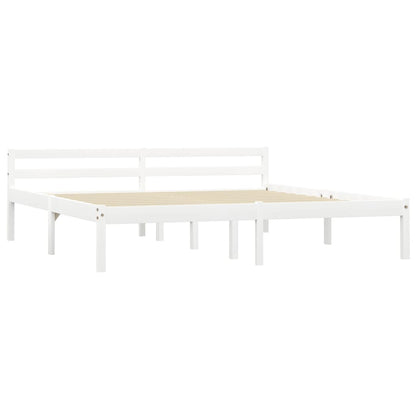 Giroletto senza Materasso Bianco 160x200 cm in Legno di Pino | homemem39