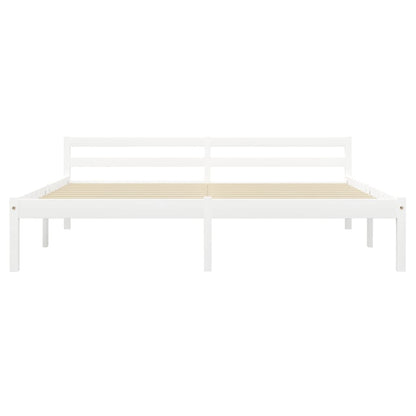 Giroletto senza Materasso Bianco 160x200 cm in Legno di Pino | homemem39