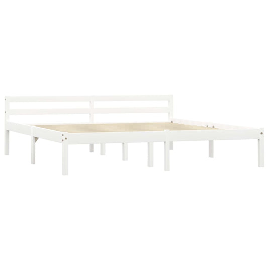 Giroletto senza Materasso Bianco 180x200 cm in Legno di Pino | homemem39
