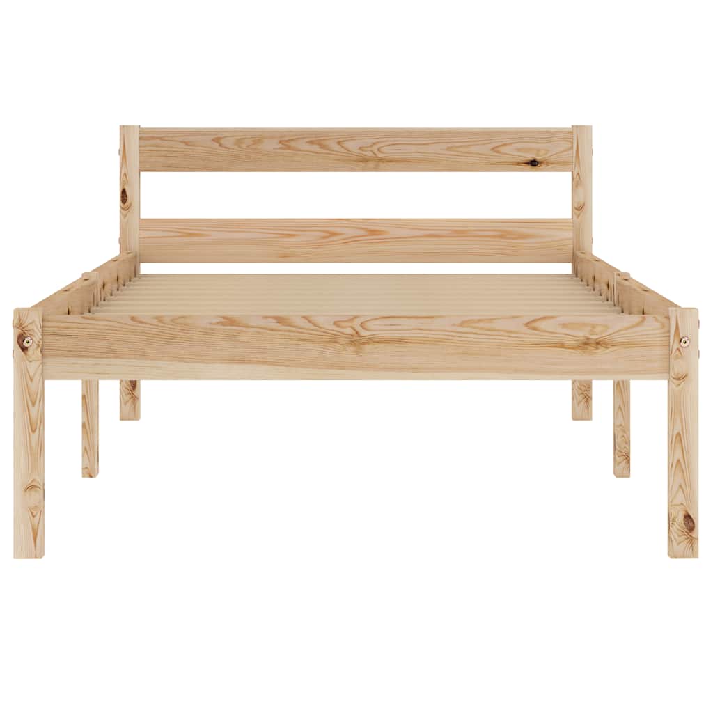 Giroletto senza Materasso 100x200 cm in Legno Massello di Pino | homemem39