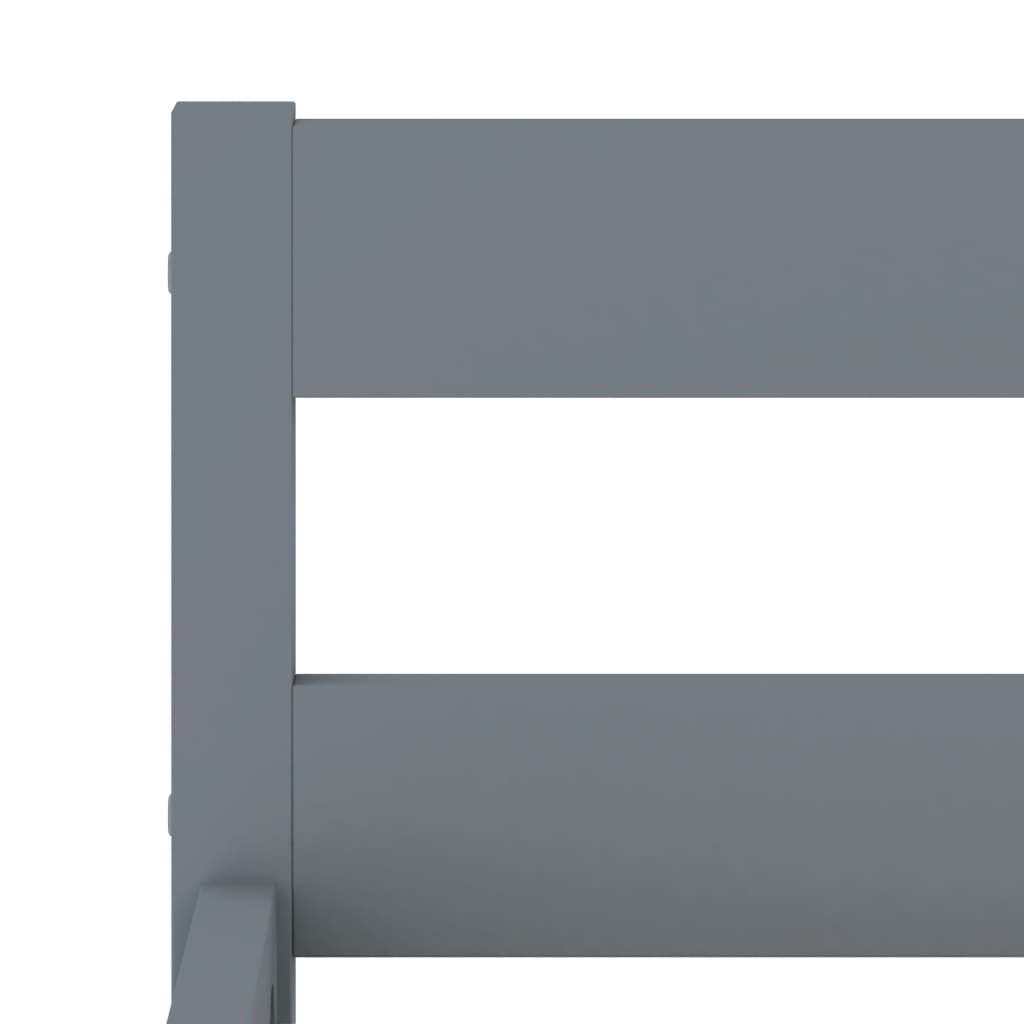 Giroletto senza Materasso Grigio 100x200 cm in Legno di Pino | homemem39