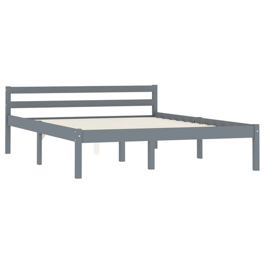 Giroletto senza Materasso Grigio 100x200 cm in Legno di Pino | homemem39