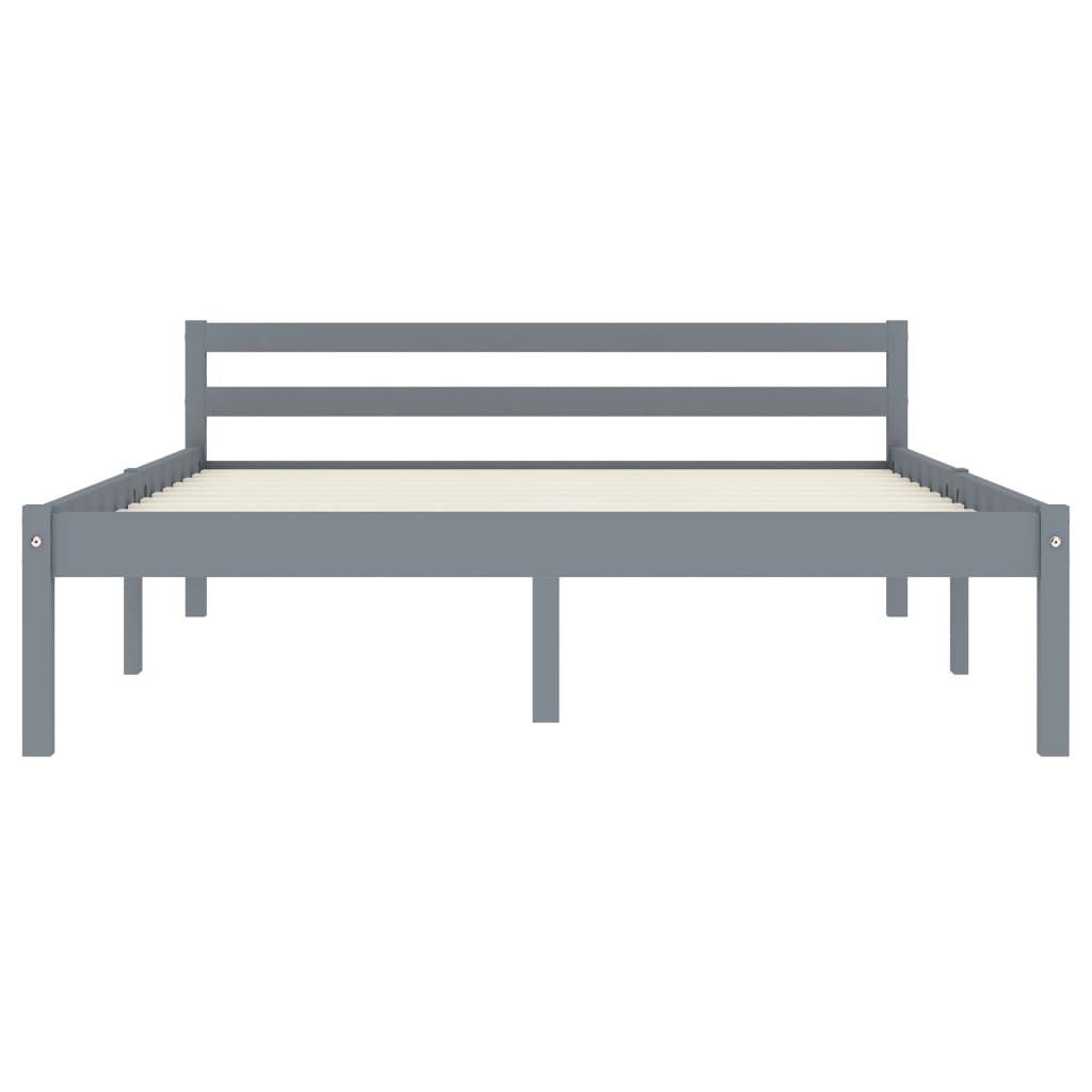 Giroletto senza Materasso Grigio 100x200 cm in Legno di Pino | homemem39
