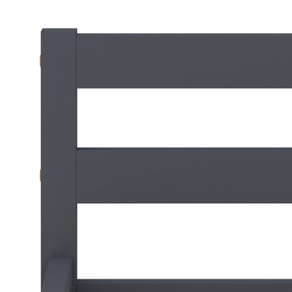 Giroletto senza Materasso Grigio 180x200 cm Legno Massello Pino | homemem39