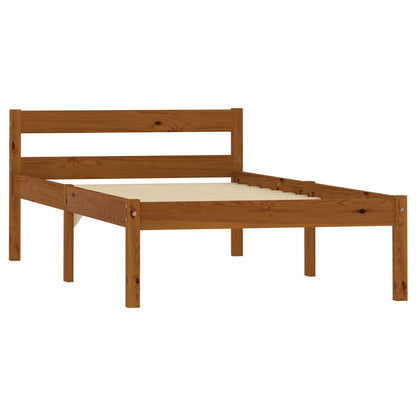 Giroletto senza Materasso Ambrato Legno Massello Pino 90x200 cm | homemem39
