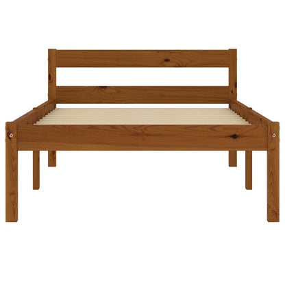 Giroletto senza Materasso Ambrato Legno Massello Pino 90x200 cm | homemem39