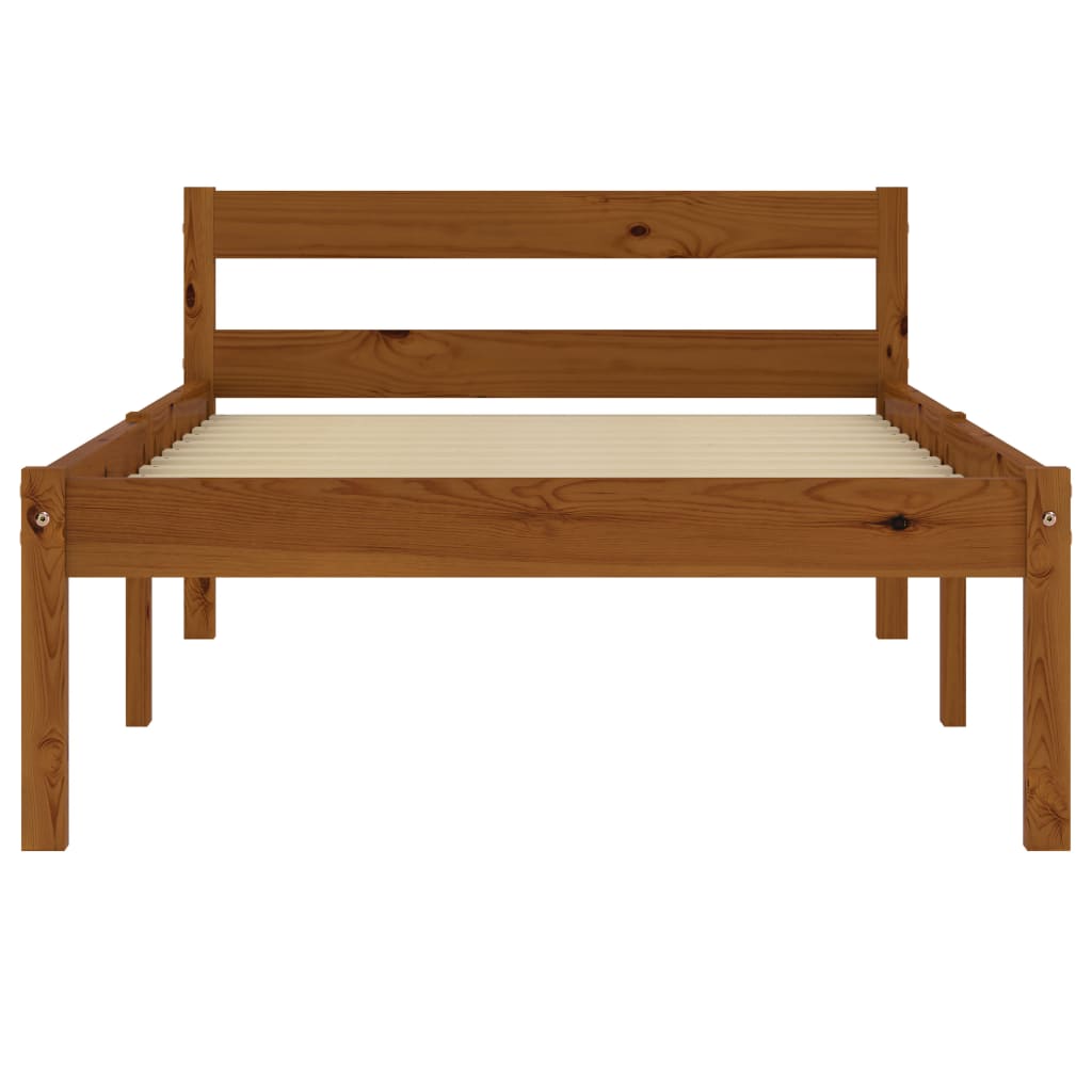Giroletto senza Materaso Ambrato in Legno di Pino 100x200cm
