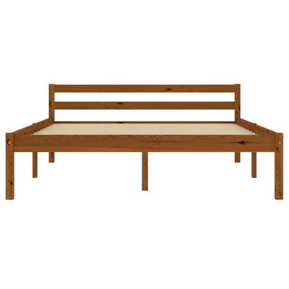 Giroletto senza Materaso Ambrato in Legno di Pino 140x200 cm | homemem39
