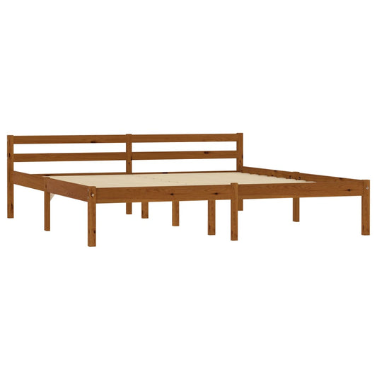 Giroletto senza Materaso Ambrato in Legno di Pino 160x200 cm | homemem39