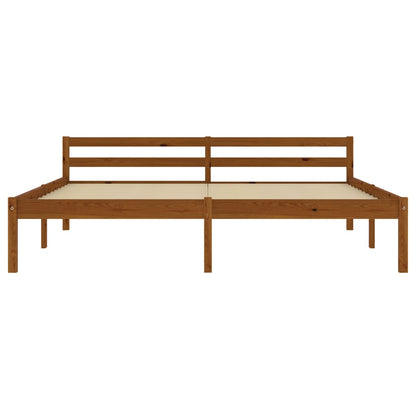 Giroletto senza Materaso Ambrato in Legno di Pino 160x200 cm | homemem39
