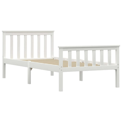 Dormeuse Estraibile senza Materasso Bianca Legno Pino 100x200cm | homemem39