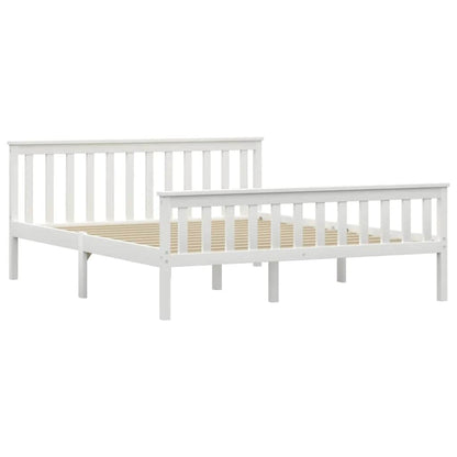 Giroletto senza Materasso Bianco 160x200 cm in Legno di Pino | homemem39