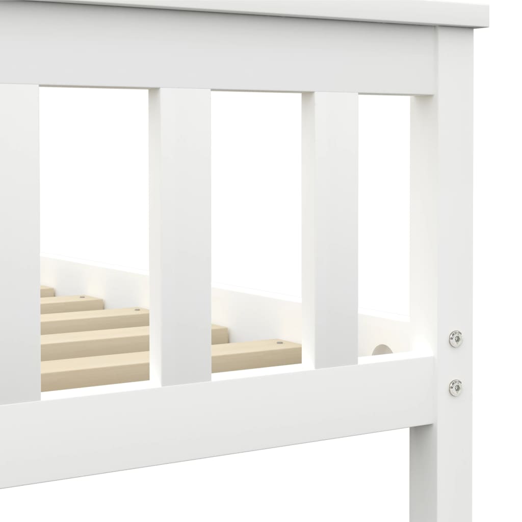 Giroletto senza Materasso Bianco 180x200 cm in Legno di Pino | homemem39
