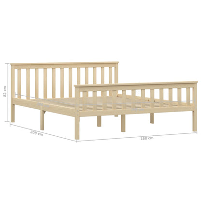 Giroletto senza Materasso Naturale 160x200 cm Legno di Pino | homemem39