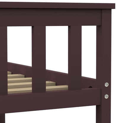 Giroletto senza Materasso Marrone Scuro 180x200 cm Legno Pino | homemem39