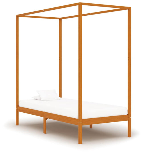 Giroletto senza Materaso Ambrato in Legno di Pino 100x200cm
