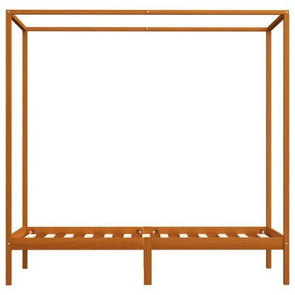 Giroletto senza Materaso Ambrato in Legno di Pino 100x200cm | homemem39