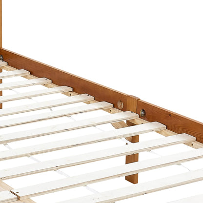 Giroletto senza Materaso Ambrato in Legno di Pino 100x200cm | homemem39