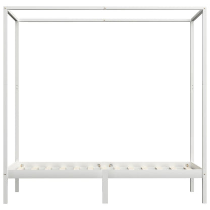 Giroletto Baldacchino senza Materasso 100x200 cm Legno Bianco | homemem39