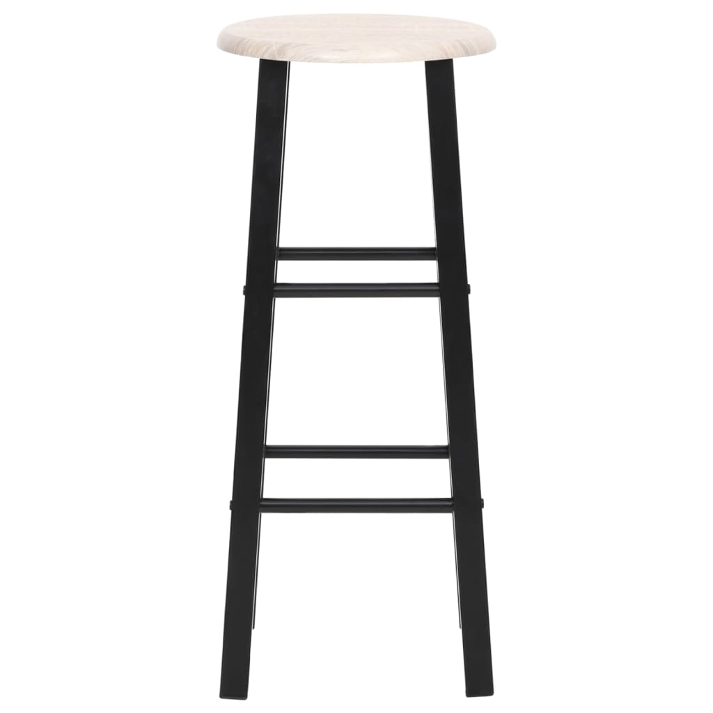 Sgabelli da Bar 2 pz Neri in MDF | homemem39