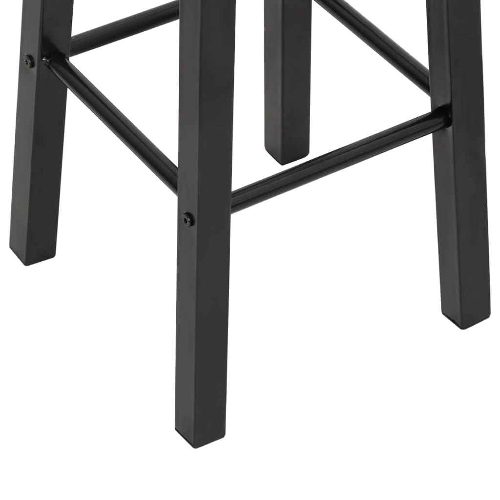 Sgabelli da Bar 2 pz Neri in MDF | homemem39