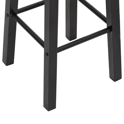 Sgabelli da Bar 2 pz Neri in MDF | homemem39