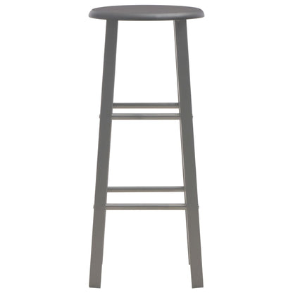 Set da Bar 3 pz in Legno e Acciaio Antracite - homemem39