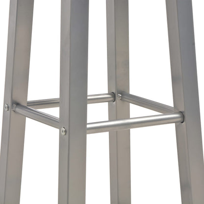 Set da Bar 3 pz in Legno e Acciaio Antracite - homemem39