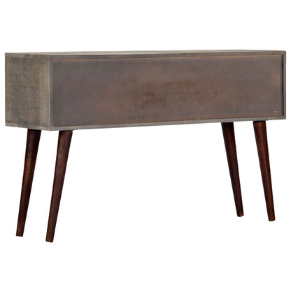 Tavolo Consolle Grigio 120x35x75 cm in Massello di Mango Grezzo | homemem39