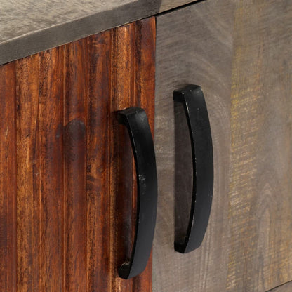 Tavolo Consolle Grigio 120x35x75 cm in Massello di Mango Grezzo | homemem39