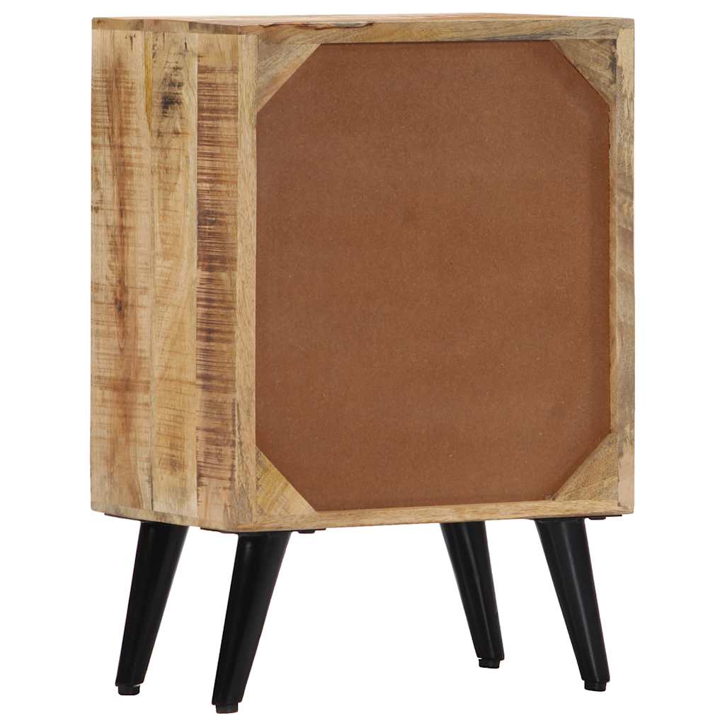 Comodino 40x30x60 cm in Legno Massello di Mango