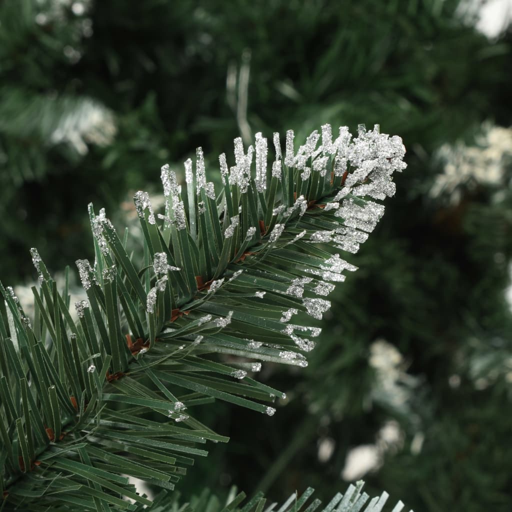 Albero di Natale Artificiale Pigne e Brillantini Bianchi 210 cm - homemem39