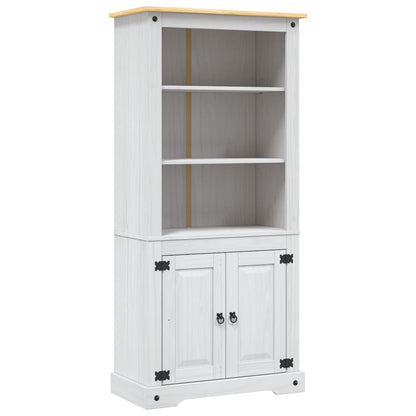 Credenza in Legno di Pino Messicano Corona Bianco 80x40x170 cm - homemem39