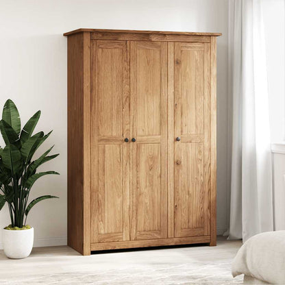 Armadio a 3 Ante 118x50x171,5cm Legno di Pino Panama Range