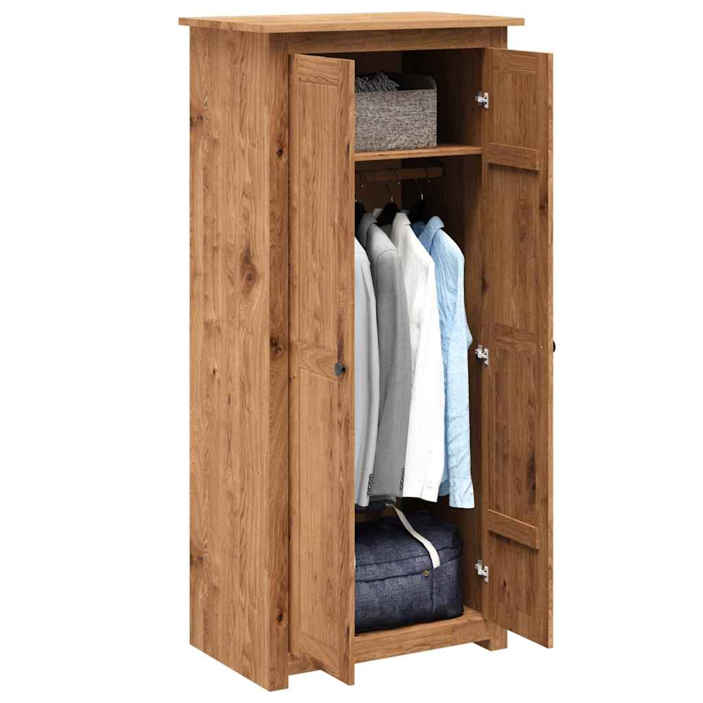 Armadio 80x50x171,5 cm in Legno Massello Pino Panama Range | homemem39