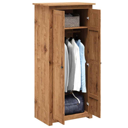 Armadio 80x50x171,5 cm in Legno Massello Pino Panama Range | homemem39