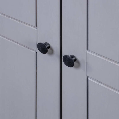 Armadio Grigio 80x50x171,5 cm Legno Massello Pino Panama Range | homemem39