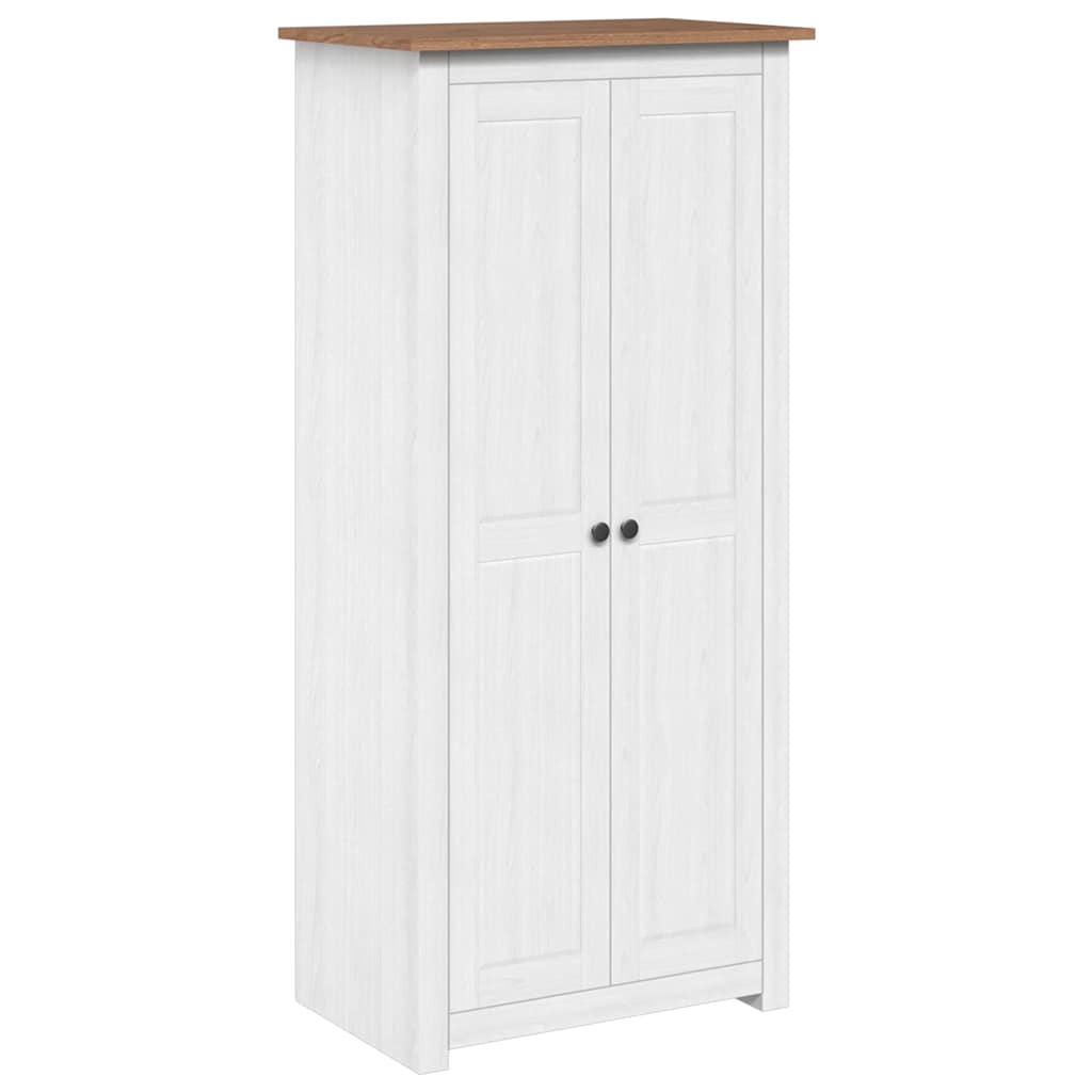 Armadio Bianco 80x50x171,5 cm Legno Massello Pino Panama Range | homemem39