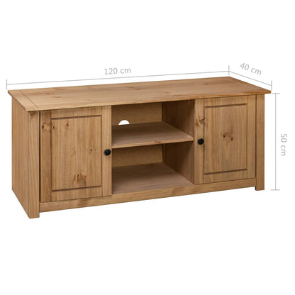 Moble TV 120x40x50 cm in Solid Panama Range Pine Wood