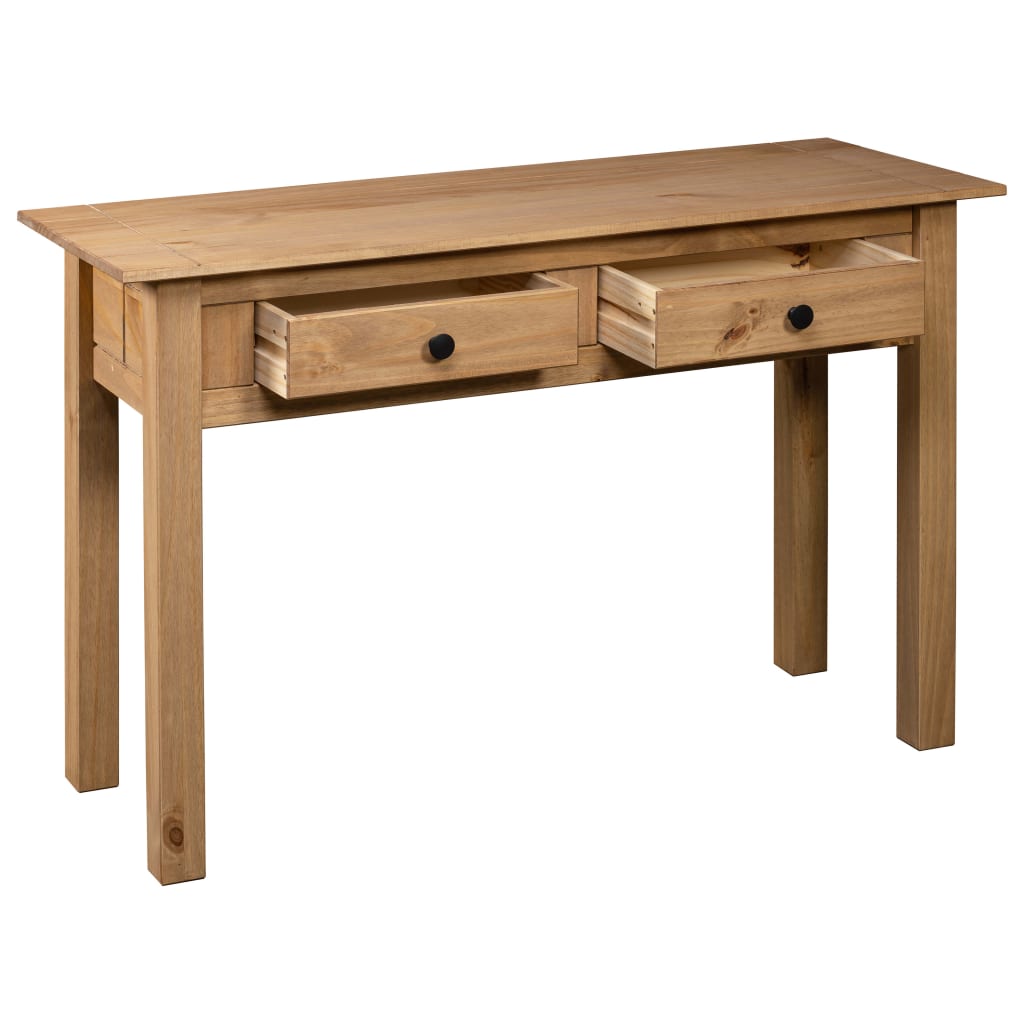 Tavolo Consolle 110x40x72 cm Legno Massello Pino Panama Range | homemem39