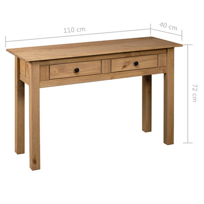 Tavolo Consolle 110x40x72 cm Legno Massello Pino Panama Range | homemem39