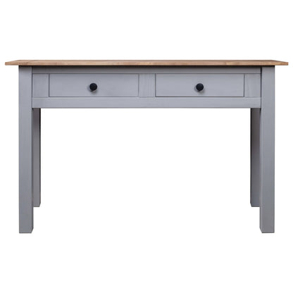 Tavolo Consolle Grigio 110x40x72 cm Legno Massello Pino Panama - homemem39