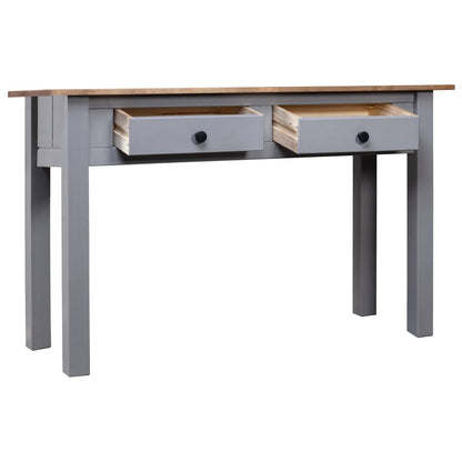 Tavolo Consolle Grigio 110x40x72 cm Legno Massello Pino Panama | homemem39