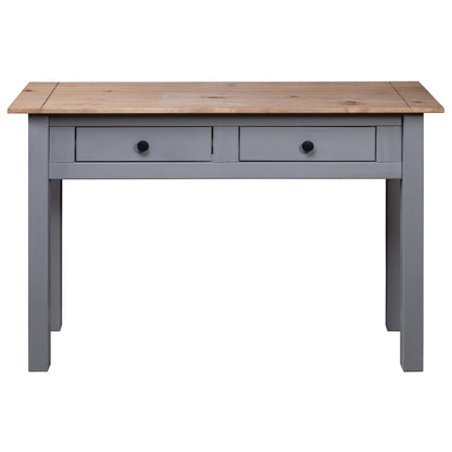 Tavolo Consolle Grigio 110x40x72 cm Legno Massello Pino Panama - homemem39