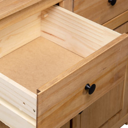 Credenza 93x40x80 cm in Legno Massello di Pino Panama Range