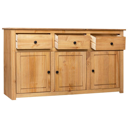 Credenza 135x40x80 cm in Legno Massello di Pino Panama Range - homemem39