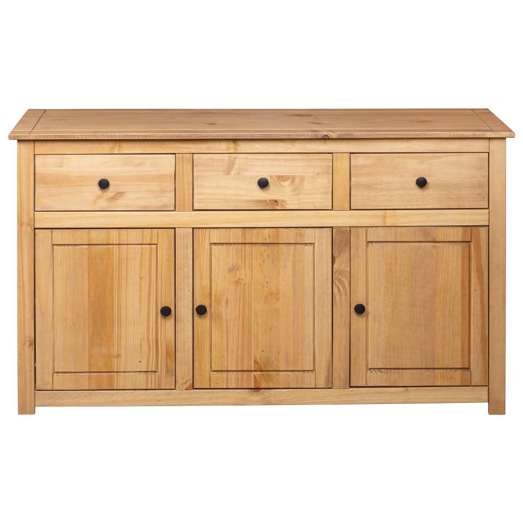 Credenza 135x40x80 cm in Legno Massello di Pino Panama Range - homemem39