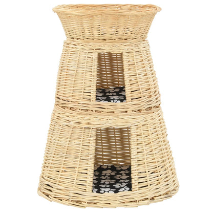Set Ceste per Gatti con Cuscini 3 pz 47x34x60 cm Salice Naturale | homemem39