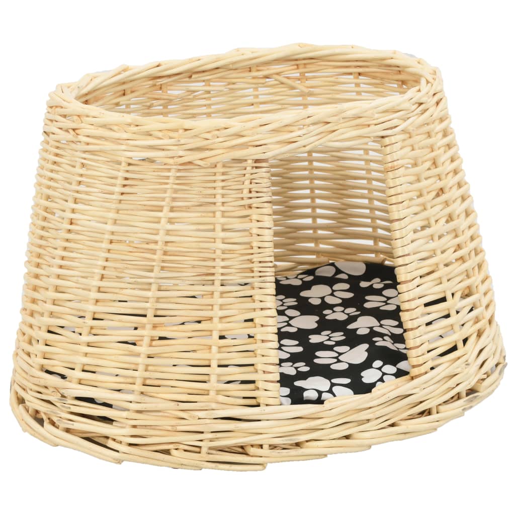 Set Ceste per Gatti con Cuscini 3 pz 47x34x60 cm Salice Naturale | homemem39